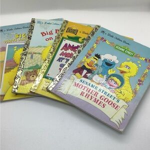 Little Golden Book 4 Pack Sesame Street Book Bundle